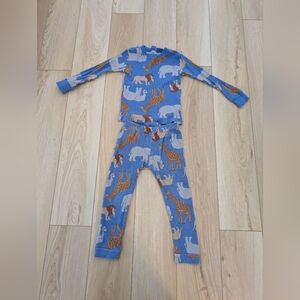 Carter's Blue Kids Animal-Print With Snacks Pajama Set, 4T